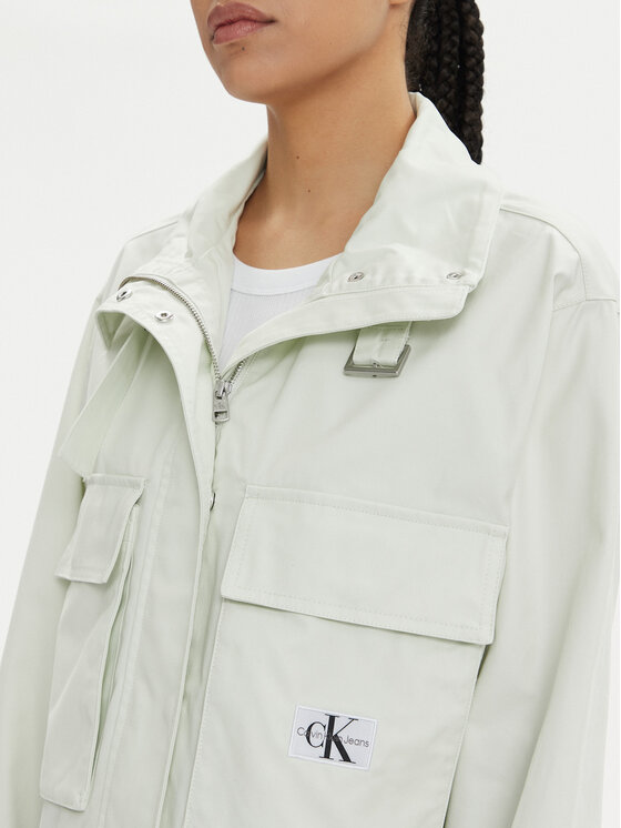 Calvin Klein Jeans Calvin Klein Jeans Μπουφάν μεταβατικό Utility J20J223030 Εκρού Regular Fit
