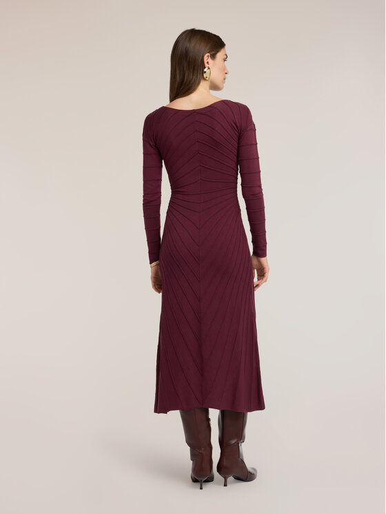 Motivi Motivi Sukienka codzienna 7692W001599N036 Bordowy Flared Fit