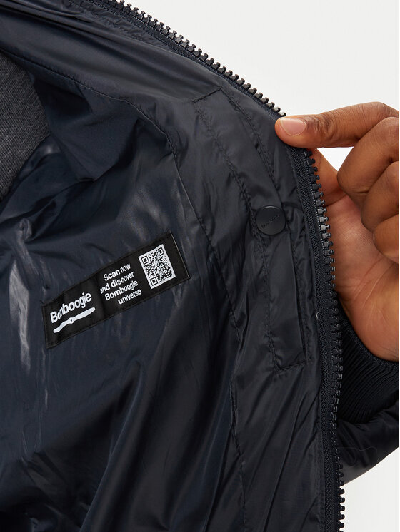 Bomboogie Bomboogie Μπουφάν πουπουλένιο JM603VTNIW3 Σκούρο μπλε Regular Fit