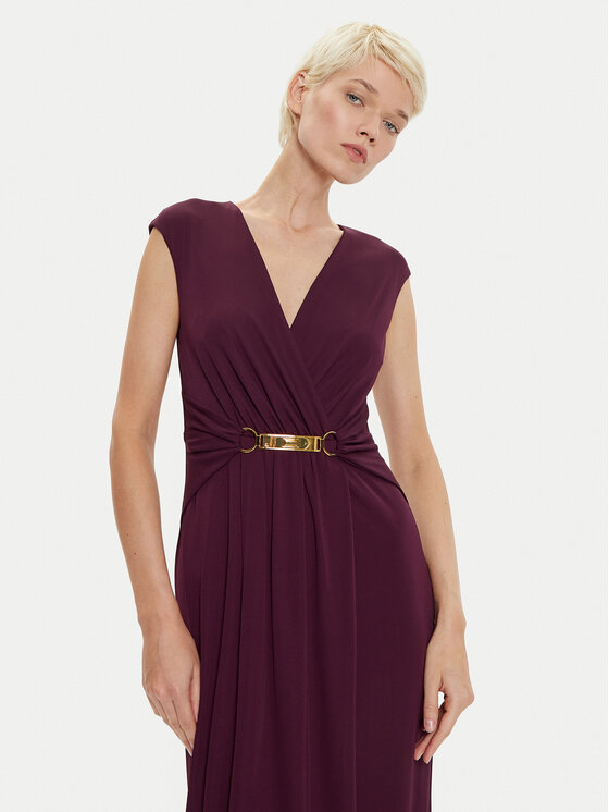 LAUREN RALPH LAUREN LAUREN RALPH LAUREN Sukienka wieczorowa 253951570002 Bordowy Regular Fit