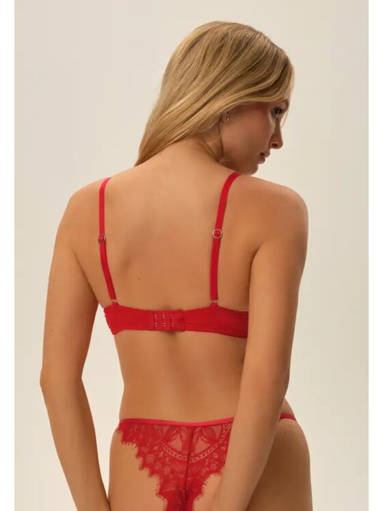 Esotiq Esotiq Biustonosz push-up 41762 Czerwony