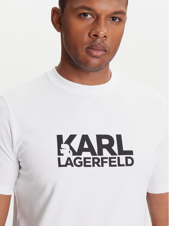 KARL LAGERFELD KARL LAGERFELD Póló 755087 553235 Fehér Regular Fit