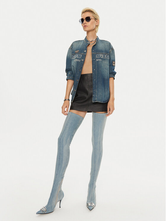 Miss Sixty Miss Sixty Kurtka jeansowa 6L3XJ5180000 Niebieski Regular Fit