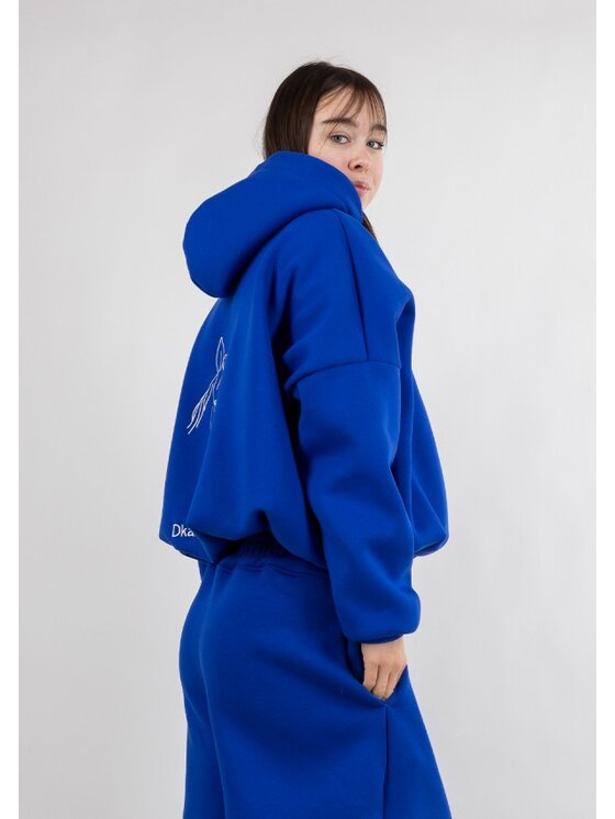 DKaren Sport DKaren Sport Bluza EqB27 001 Niebieski Classic Fit