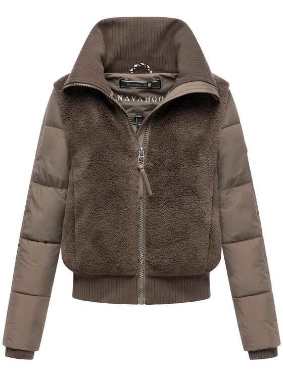 Navahoo Navahoo Kurtka zimowa Teddyzone Brązowy Regular Fit