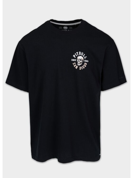 PITBULL PITBULL T-Shirt SKULL LOGO Czarny Regular Fit