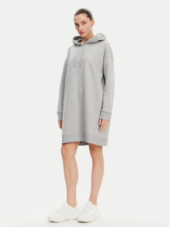 DKNY Sport DKNY Sport Džemper haljina DP5D4884 Siva Relaxed Fit