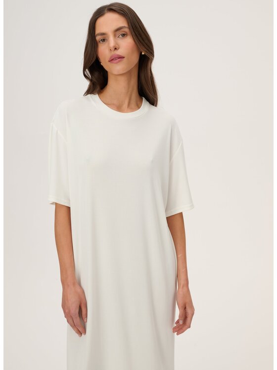 LEBRAND LEBRAND Sukienka codzienna Jessica Biały Straight Fit