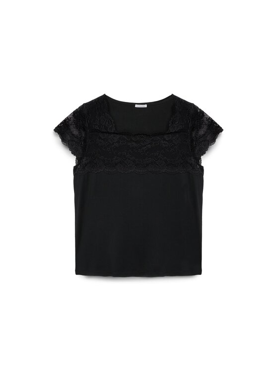 Fiorella Rubino Fiorella Rubino T-shirt G093L007923N033 Nero Slim Fit