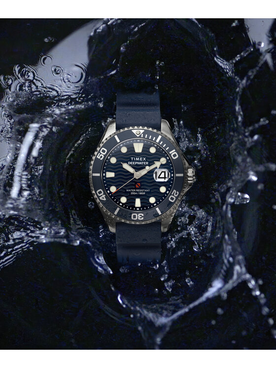 Timex Timex Zegarek TW2W81500 Niebieski