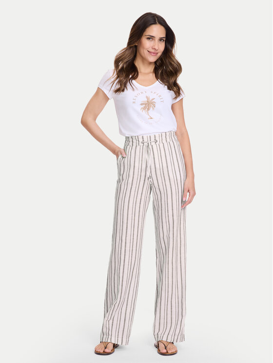 Olsen Olsen Штани з тканини 14002422 Бежевий Regular Fit