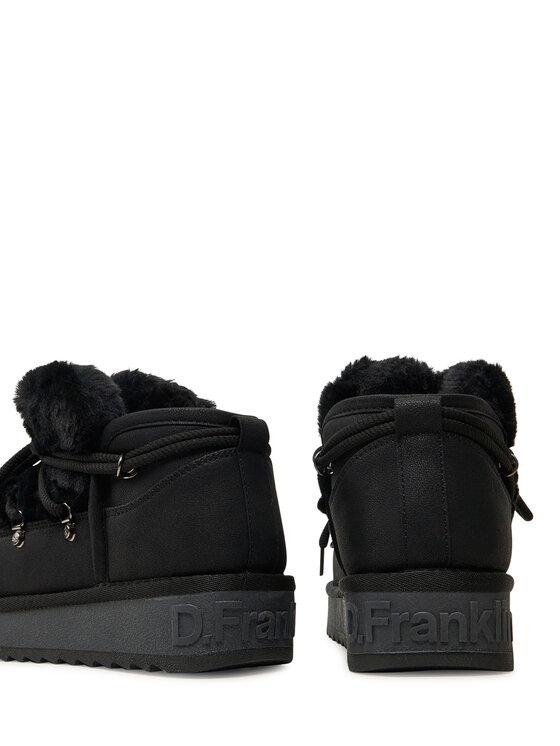 D.Franklin D.Franklin Sniego batai Nordic TRK Fur Low Bomb DFSH370011 Juoda