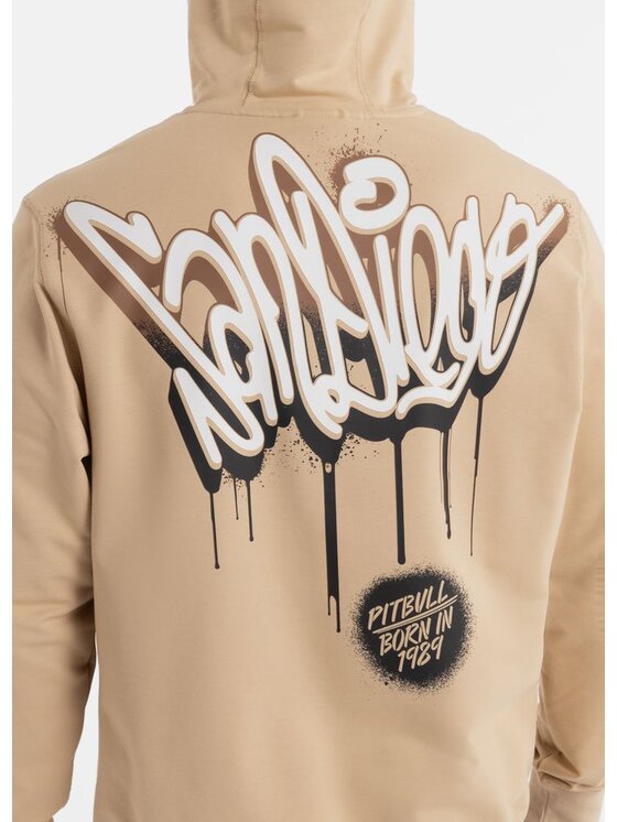 PITBULL PITBULL Bluza GRAFFITI Beżowy Regular Fit