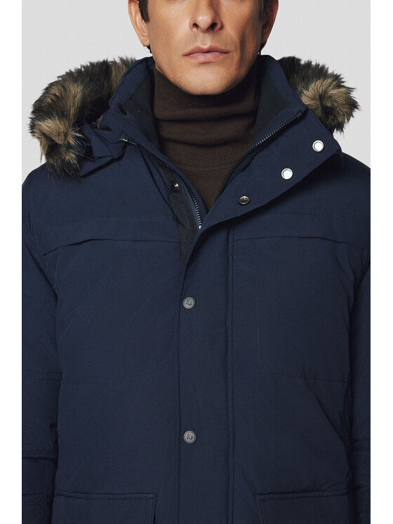 Lancerto Lancerto Kurtka zimowa Akranes KU097224000002 Granatowy Regular Fit