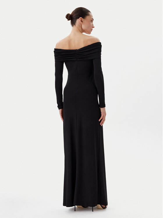 Eleh Eleh Rochie de seară ESS250129 Negru Regular Fit