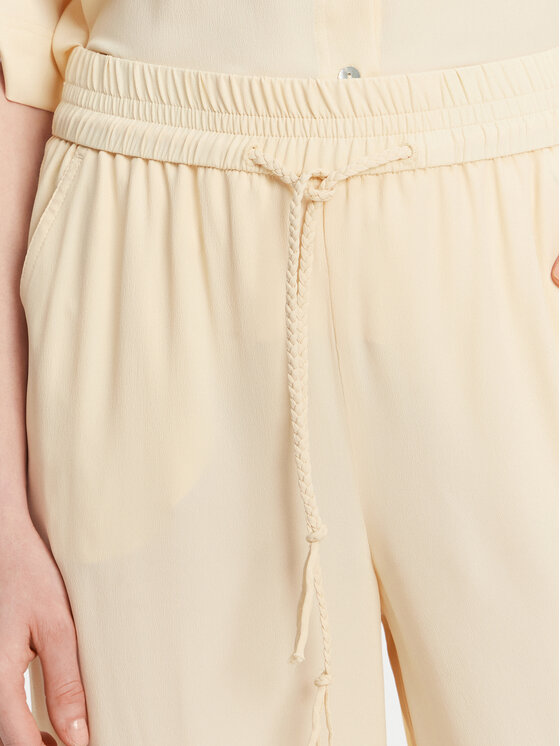 Marella Marella Панталони тип палацо Vivaio 2513131054 Жълт Wide Leg