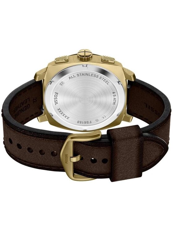 Fossil Fossil Zegarek FS6188 Brązowy
