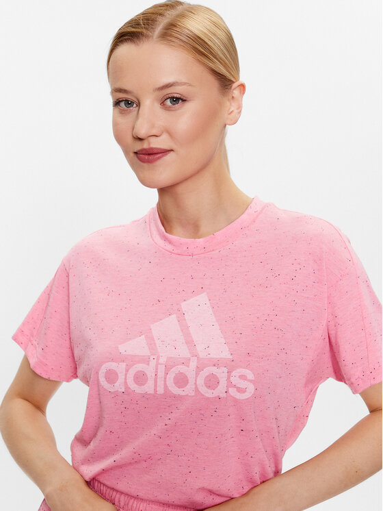 adidas IC0507 Fit T-Shirt Różowy Regular Future Icons Winners T-Shirt Sportswear adidas 3.0