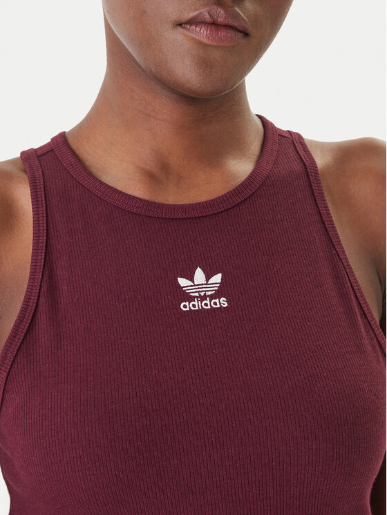 adidas adidas Топ Essentials KD3824 Бордовий Slim Fit