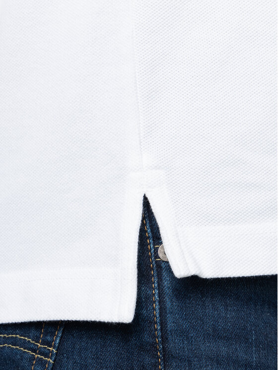 Tommy Jeans Tommy Jeans Тениска с яка и копчета Tjw Badge DM0DM07456 Бял Regular Fit