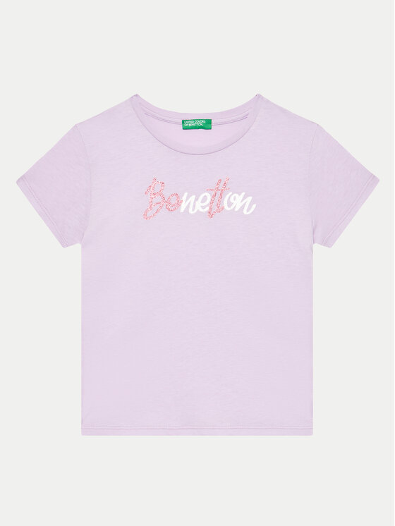 United Colors Of Benetton Tricou 3I1XC10JQ Violet Regular Fit