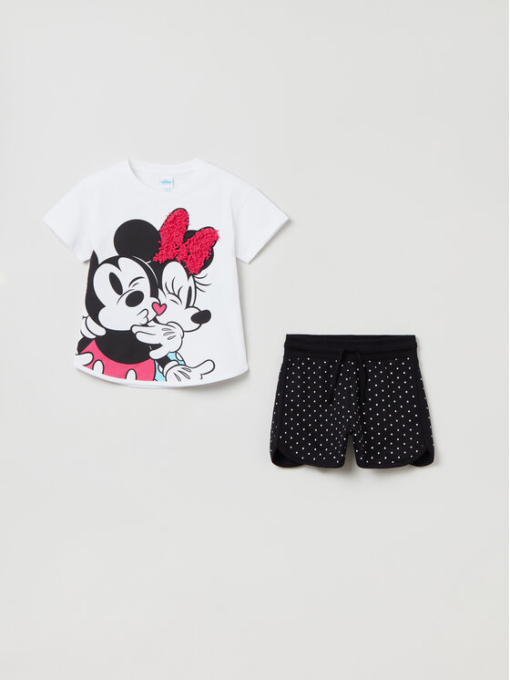 OVS OVS Set T-Shirt und Shorts 1763503 Weiß Regular Fit