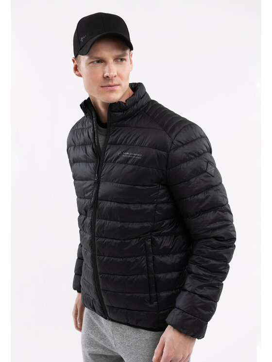 Volcano Volcano Kurtka przejściowa J-ELZO Czarny Regular Fit
