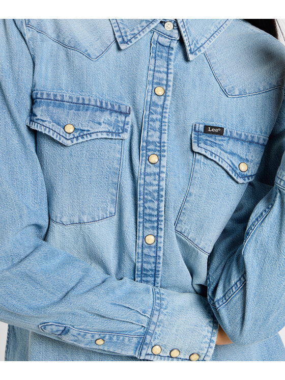 Lee Lee Koszula jeansowa 112355108 Niebieski Regular Fit