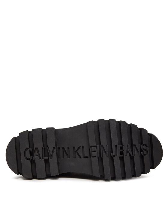 Calvin Klein Jeans Calvin Klein Jeans Pusbačiai Flatform Laceup Derby Mg Mtl YW0YW01502 Juoda