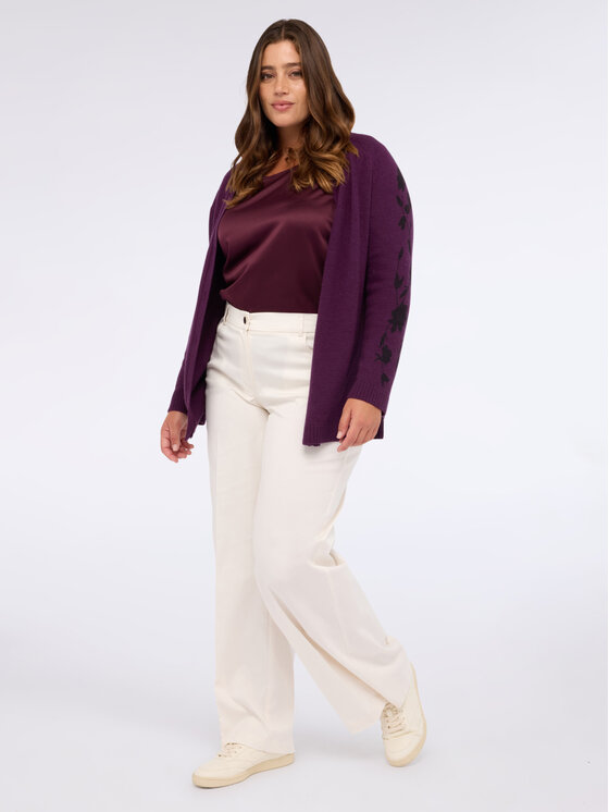 Fiorella Rubino Fiorella Rubino Cardigan M798L008197N029 Viola Regular Fit
