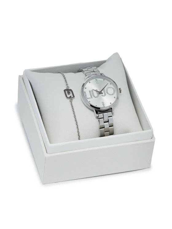 Set de ceas și brățară Liu Jo Couple Plus TLJ2036 Argintiu