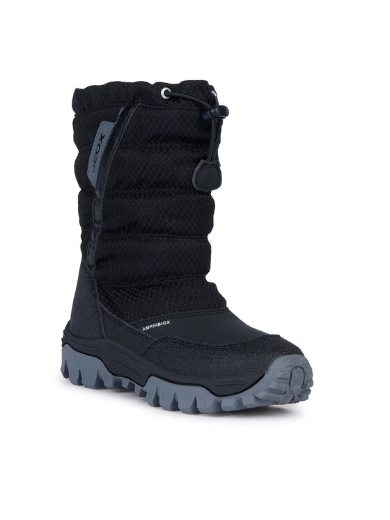 Geox Geox Snehule J Himalaya Boy B Abx J26FRA 0FU50 C9999 S Čierna