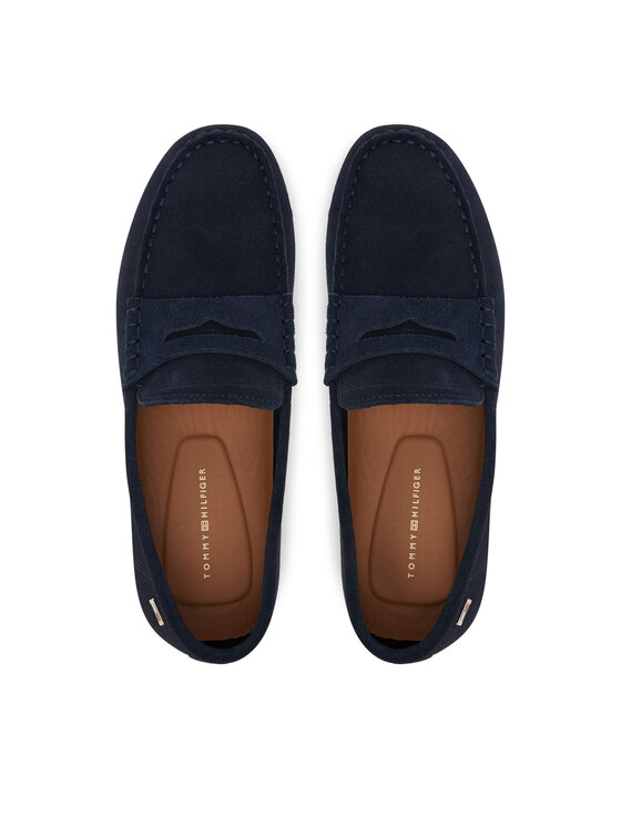 Tommy Hilfiger Tommy Hilfiger Mokaszin Flag Soft Suede Driver Loafer FW0FW08558 Sötétkék