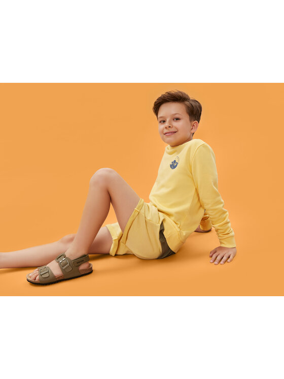 4F 4F Felpa 4FJWSS24TSWSM0936 Giallo Regular Fit