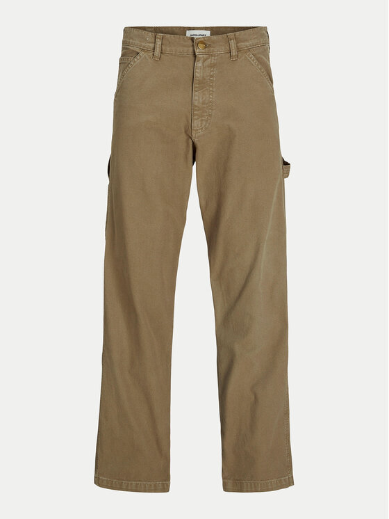 Jack&Jones Junior Jack&Jones Junior Παντελόνι υφασμάτινο Alex 12253790 Καφέ Loose Fit