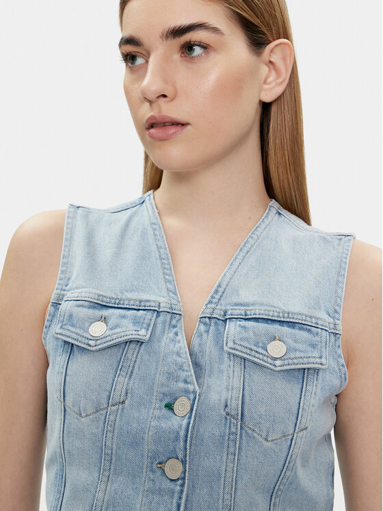 Tommy Jeans Tommy Jeans Mellény DW0DW17684 Kék Regular Fit