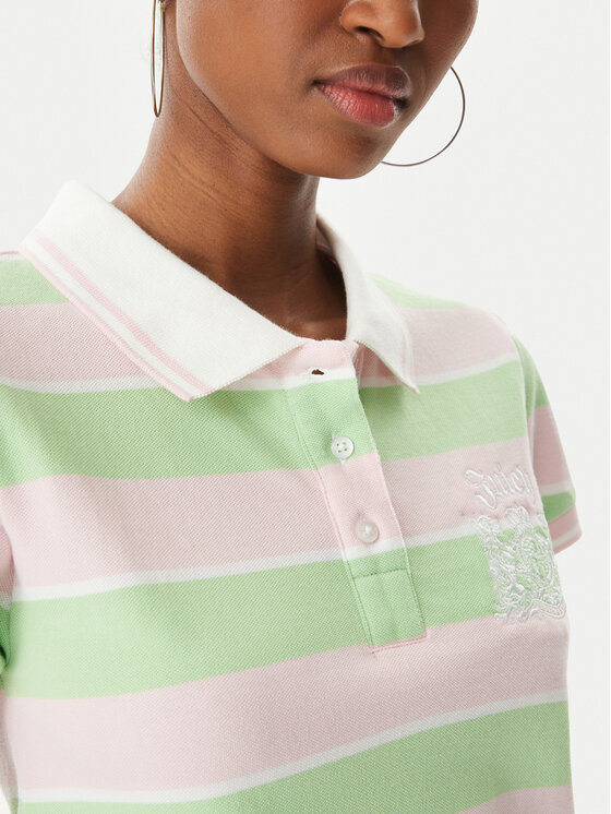 Juicy Couture Juicy Couture Poloshirt Juicy Puff JCGCT126015 Grün Slim Fit