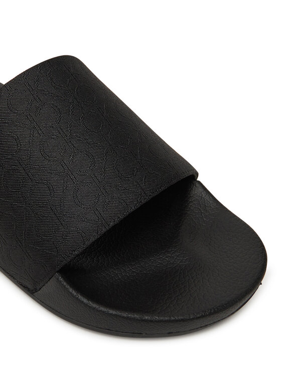 Calvin Klein Calvin Klein Şlapi Pool Slide Jaq Mono HM0HM01762 Negru