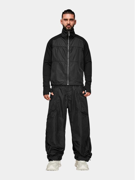MADE BY SOCIETY MADE BY SOCIETY Spodnie materiałowe EDGE - P17735 Czarny Basic Fit