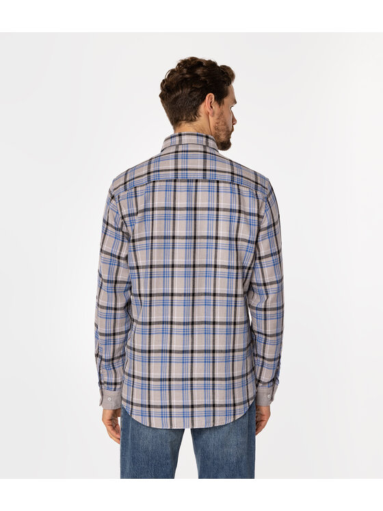 Lee Cooper Lee Cooper Koszula WAYNE Szary Regular Fit