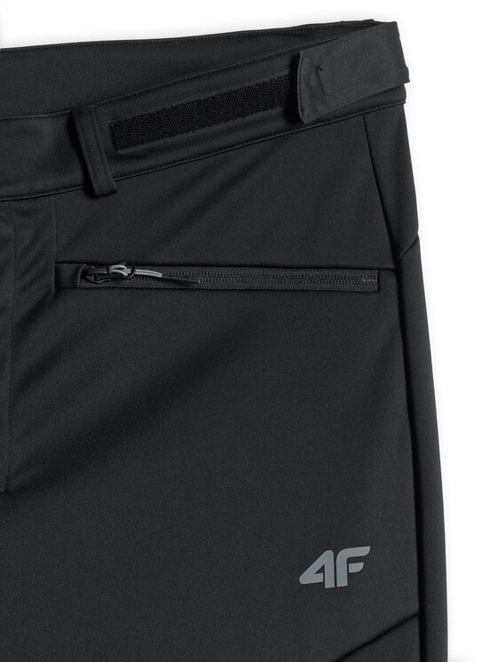 4F 4F Spodnie outdoor MIDSHOP TEXTILE Czarny Regular Fit