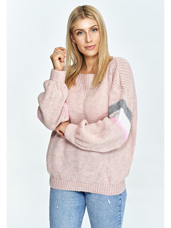 FIGL FIGLFIGL Maglione M909 Rosa Oversize
