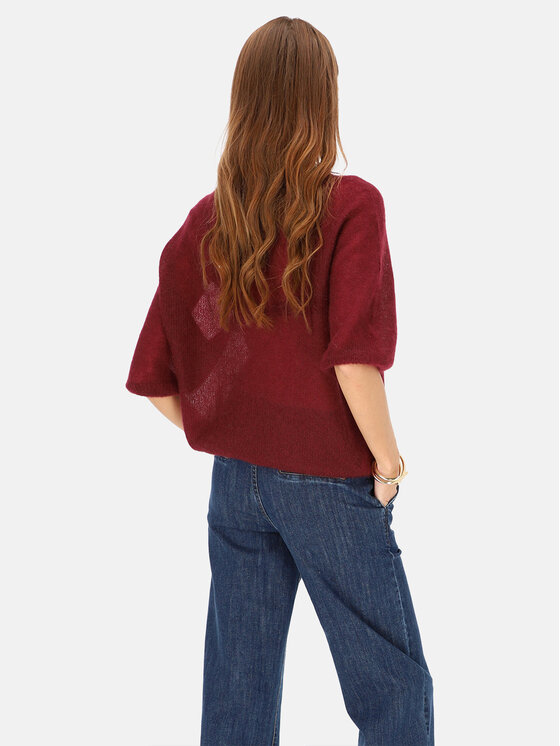 L’AF L’AF Sweter Era Bordowy Regular Fit