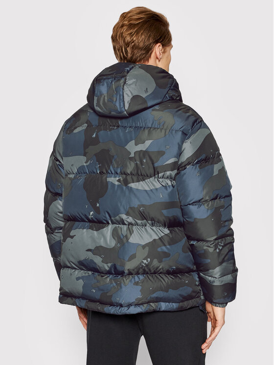 adidas adidas Pehelykabát Camo H13566 Zöld Regular Fit