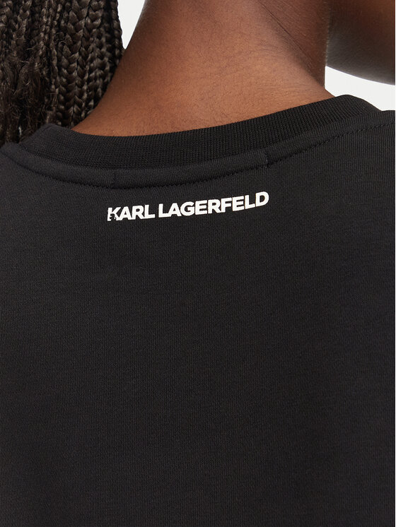 KARL LAGERFELD KARL LAGERFELD Світшот B3W20031 Чорний Regular Fit