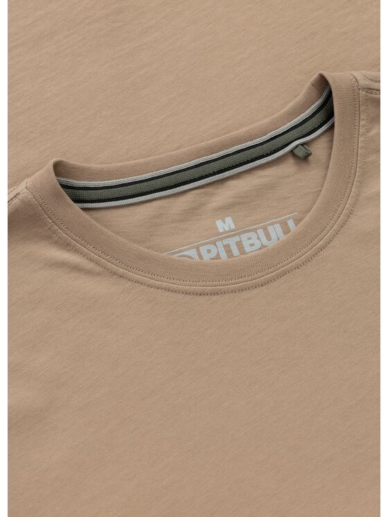 PITBULL PITBULL T-Shirt Koszulka męska DOG SD L Beżowy Regular Fit
