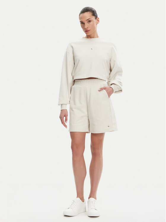 Calvin Klein Jeans Calvin Klein Jeans Športne kratke hlače J20J225221 Bež Relaxed Fit