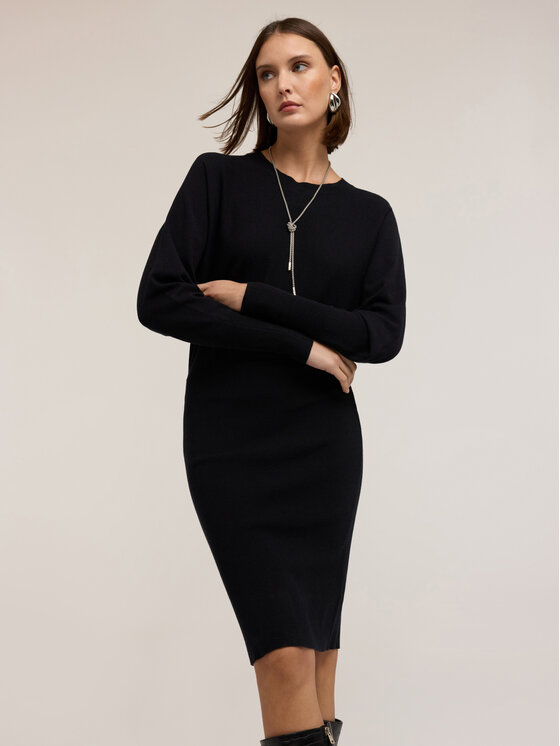 Motivi Motivi Sukienka codzienna 7625W001537N033 Czarny Regular Fit