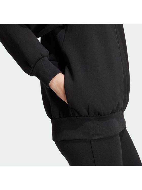 adidas adidas Kurtka do biegania 151549 Czarny Loose Fit