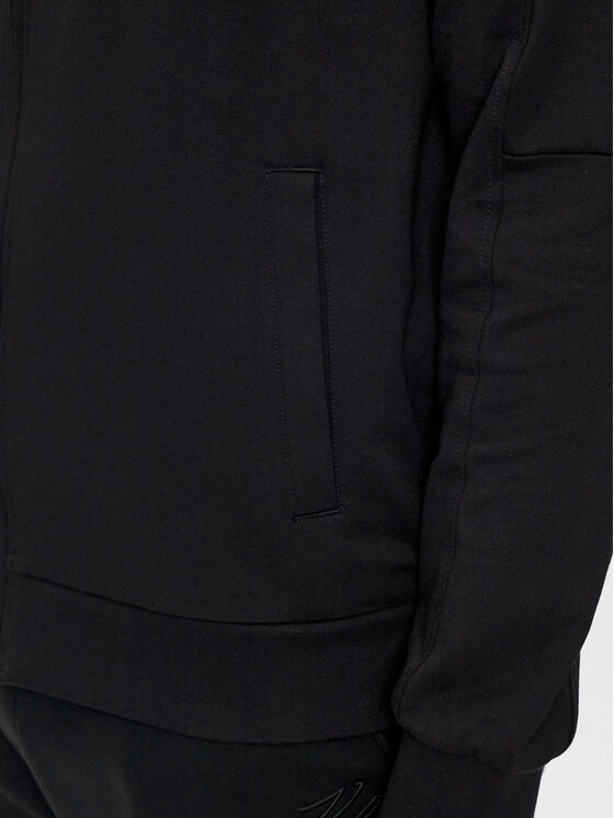 EA7 Emporio Armani EA7 Emporio Armani Džemperis ar kapuci 6DPM53 PJVRZ 1200 Melns Regular Fit